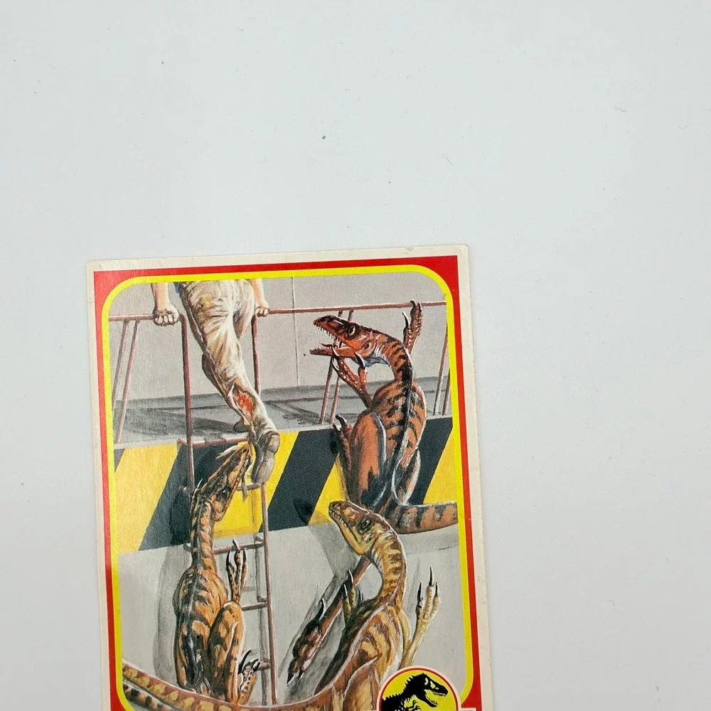 Kenner Jurassic Park Trading Card Unisex OS Red Good Raptor Escape #12 1993